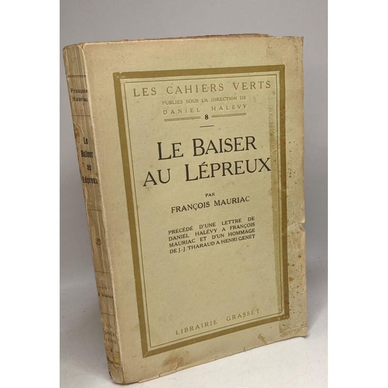 Le baiser au lépreux / Les Cahiers verts N°8