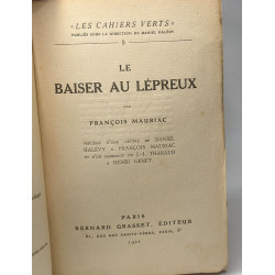 Le baiser au lépreux / Les Cahiers verts N°8
