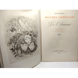 Stendhal oeuvres complètes - XXV volumes - textes établis par...
