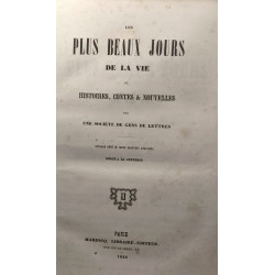 Les plus beaux jours de la vie ou Histoires Contes et Nouvelles