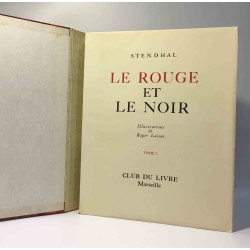 Le rouge et le noir - tome un et deux - illustrations de Roger Laisné