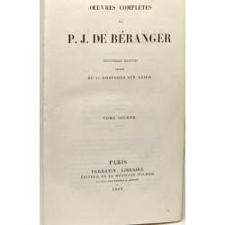 Oeuvres complètes de P.J. de Béranger nouvelle édition ornée de 44...