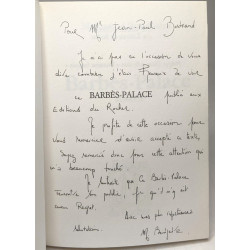 Barbès-Palace - avec hommage de l'auteur