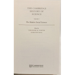 The Cambridge History of Science: The Modern Social Sciences...