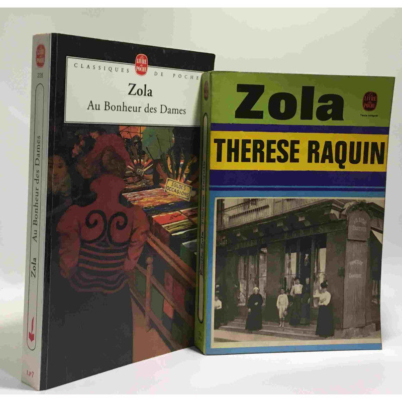 Au Bonheur Des Dames + Thérèse Raquin --- 2 livres