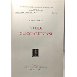 Studi guicciardiniani (Biblioteca dell'«Archivum Romanicum»....