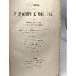 Histoire de la philosophie moderne - TOME SECOND