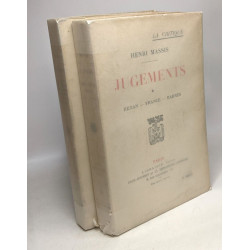 Jugement - TOME I: Renan - France - Barrès + TOME II: André Gide -...