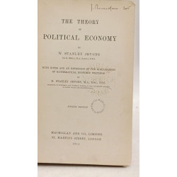 The theory of political economy with notes and an extension of the...