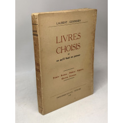 Livres choisis et ce qu'il faut en penser