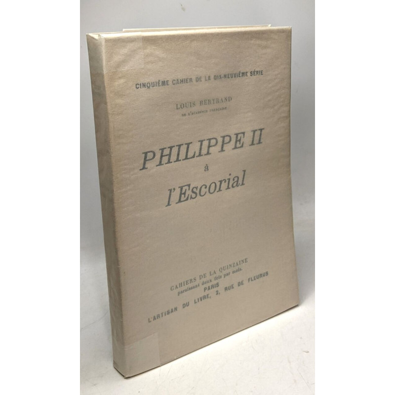 Philippe II à l'Escorial