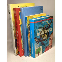 5 livres: L'île mystérieuse + De la terre à la lune + Paris au XXe...