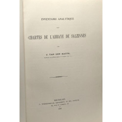 Inventaire analytique des chartes de l'abbaye de Salzinnes