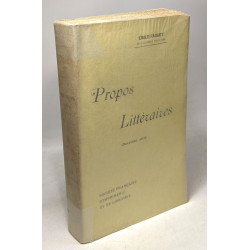 Propos littéraires - deuxième série