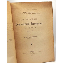 Les premières controverses Jansénistes en France (1640-1649)