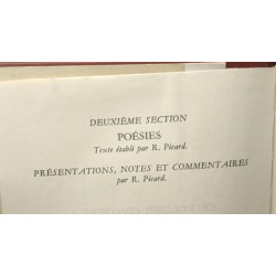 Oeuvres complètes - TOME 1 pléiade