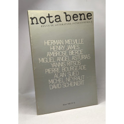 Nota bene - revue de littérature internationale - Hiver 1983 N°11