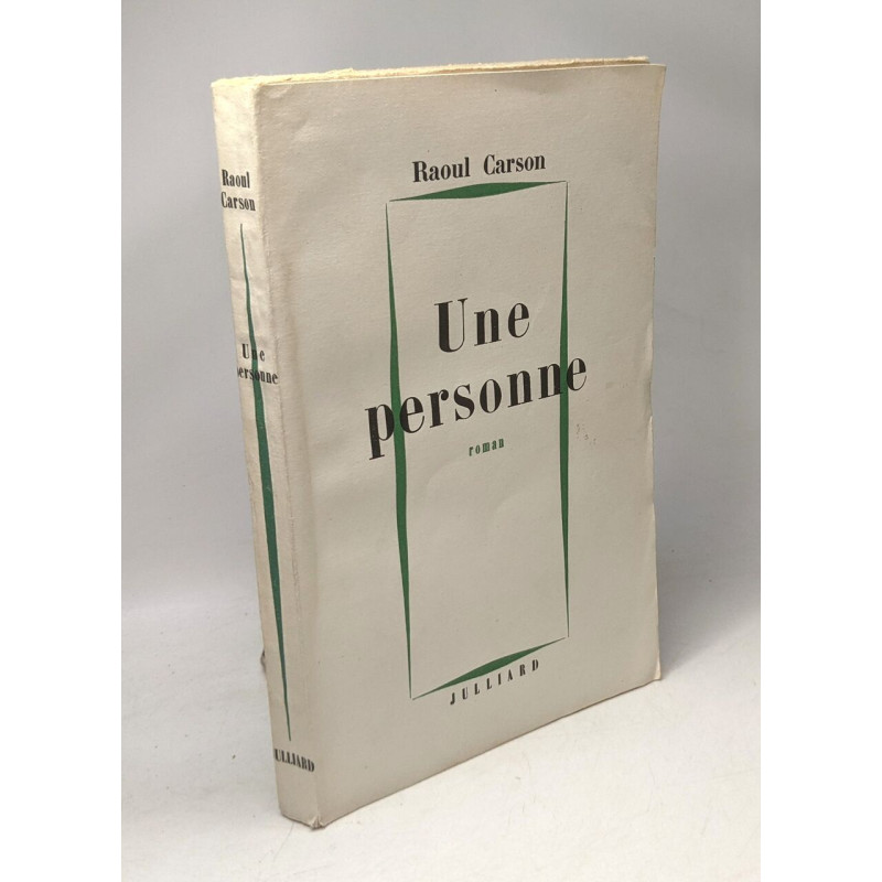Une personne