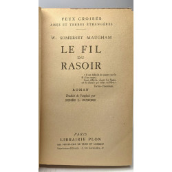Le fil du rasoir - traduit par Renée L. Oungre / Coll. Feux...