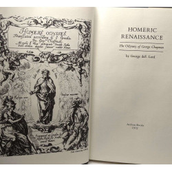 Homeric Renaissance. The Odyssey of George Chapman