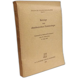 Beiträge zur oberdeutschen dialektologie / Deutsche...