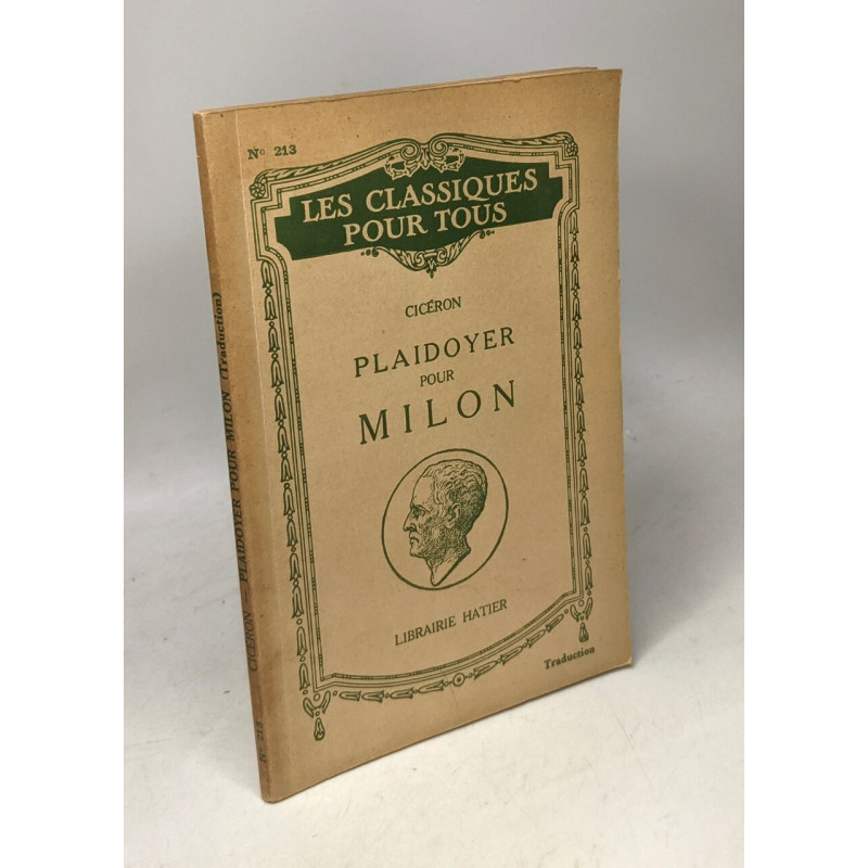 PLAIDOYER POUR T.A. MILON (In Extenso) (Traduction) (Les...