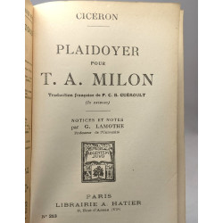 PLAIDOYER POUR T.A. MILON (In Extenso) (Traduction) (Les...