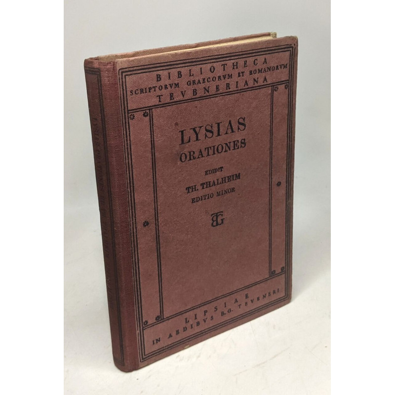 Lysiae orationes - editio minor altera