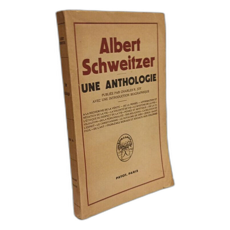 Une anthologie publiée par Charles R. Joy avec une introduction...