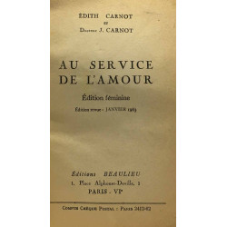 Au service de l'amour - un livre propre clair net