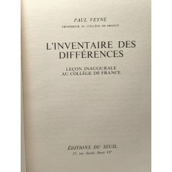L'inventaire des différences - Leçon inaugurale au Collège de...
