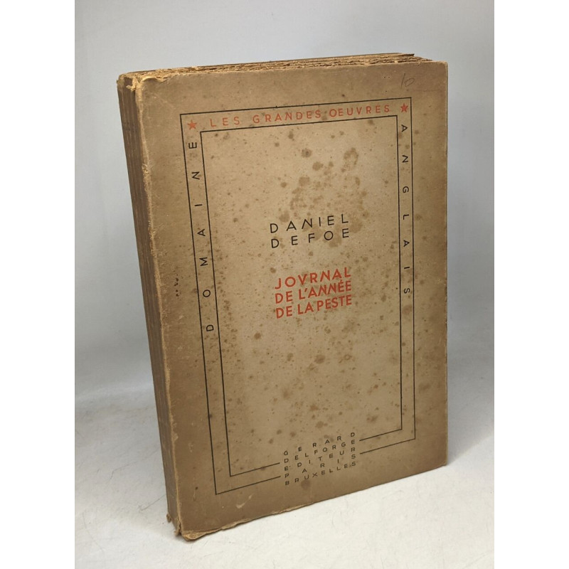 Journal de l'année de la peste