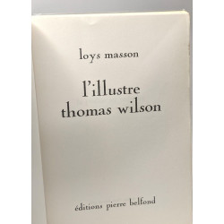 L'illustre Thomas Wilson