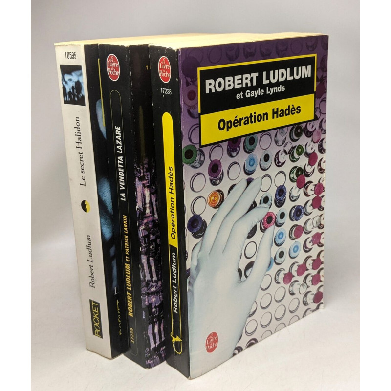 Opération Hadès + La Vendetta Lazare + Le secret Halidon --- 3 livres
