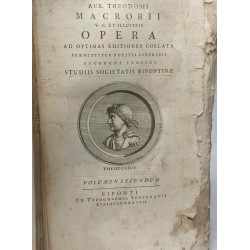 Macrobii V.C. et illustris Opera ad optimas editiones collata...