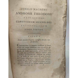 Macrobii V.C. et illustris Opera ad optimas editiones collata...