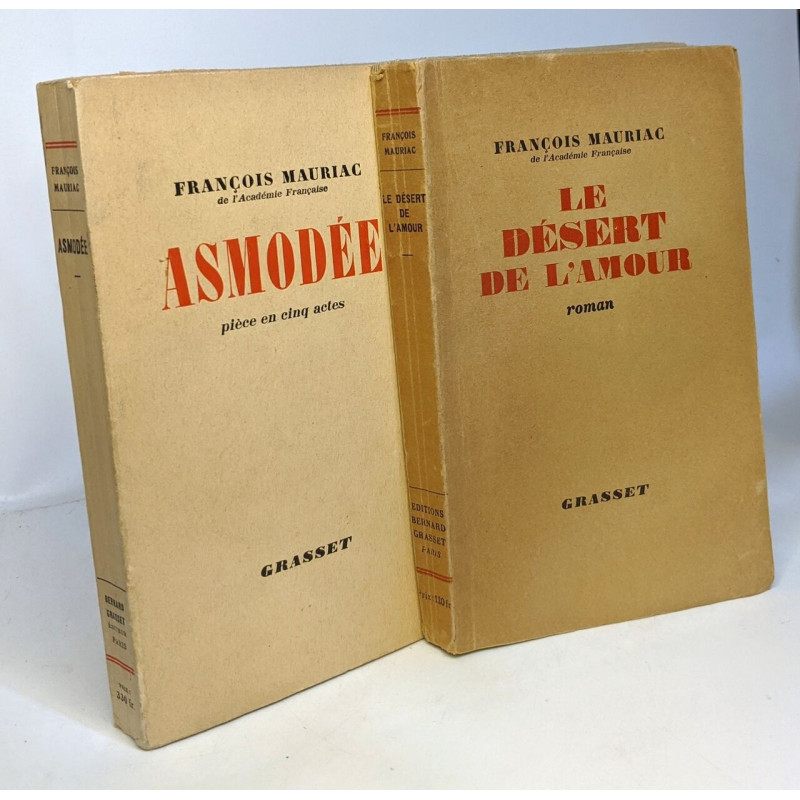 Le désert de l'amour + Asmodée (pièce en 5 actes) -- 2 livres