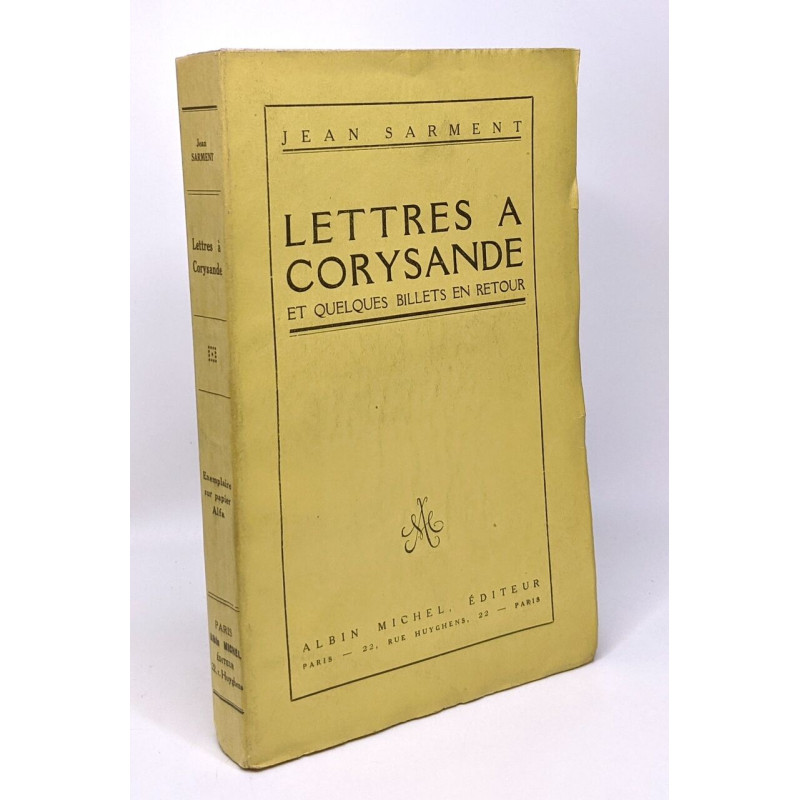 Lettres à Coryande et quelques billets en retour