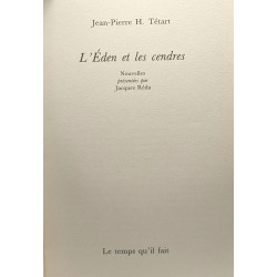L'éden et les cendres - nouvelles présentées par Jacques Réda