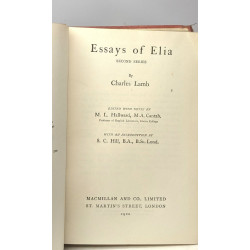 Essays of Elia First series (ed. 1924) + Second Series (1920)