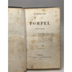 Les derniers jours de Pompeï imité de Bulwer