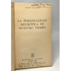 La personalidad neurotica de nuestro tiempo