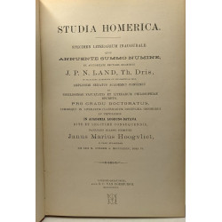 Studia homerica - specimen literarium inaugurale quod annuente...