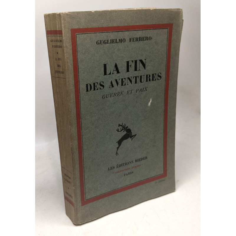 La fin des aventures guerre et paix