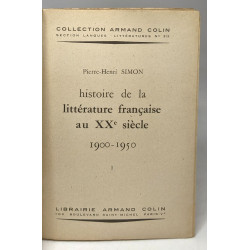 Histoire littérature française contemporaine - 1 + 2 - XXe siècle...