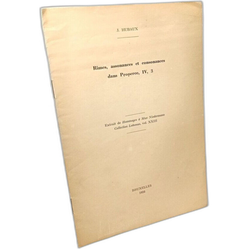 Rimes sonorites et consonances dans Properce IV 3 - EXTRAIT de...