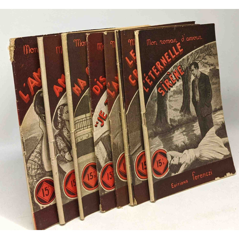 8 livres collection "mon roman d'amour": l'amour de Rose-may,...