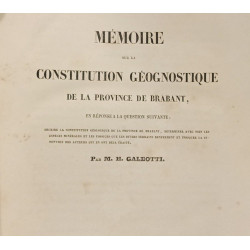 Memoire sur la constitution geognostique de la province de Brabant...