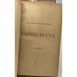 Stendhal (1921) + Mérimée (1898) + Sainte-Beuve (1921) - coll. les...