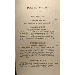 La misen en valeur du Congo Belge - étude de géographie coloniale